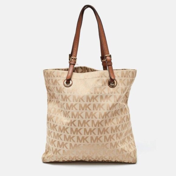 Vintage Michael Kors Signature Classic Tote Bag xl c - Picture 1 of 11